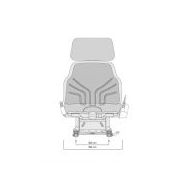 Siège de tracteur - Grammer AG - course de la suspension 80 mm - Universo Basique PVC - 52092_1