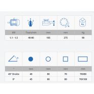 Trs 275 - tronçonneuse fraise scie manuelle - macc france - diamètre 80mm_1