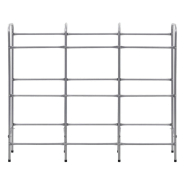 Vidaxl étagère de rangement pour 9 caisses argenté 145x33x116 cm acier 285214_1