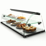 Vitrine neutre à poser - 2 niveaux - 840 mm - Verre trempé - E24 | Sayl Barcelona - Sans lumière LED_1