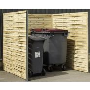 B812c2 - Cache-conteneur en bois tressé - Neatfx - panneaux 20 mm, cadre 19 mm, fixation au sol_1