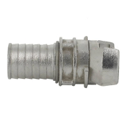 Demi-raccord symétrique avec verrou - DN 25 mm - Embout annelé Ø 30 mm - Inox_1