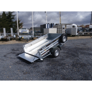 Remorque avec frein à ridelles galvanisées et doublées pour le transports, du bricolage, vacances - daxara 238 f_1