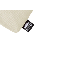 Trousse de toilette zippée en polyester 600D RPET - couleur beige - poids 30g_1