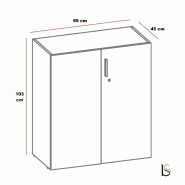 Armoire basse Luxury - Ofitres - Cachemire_1