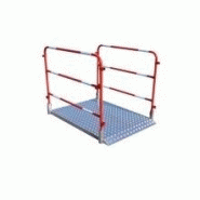 Barrières de chantier - Passerelle de tranchée Haemmerlin - Charge maxi 200kg - Plancher anti-dérapant aluminium_1