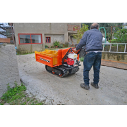 Mini-dumper à moteur sur chenilles - Série 40 Cormidi - Maniable, robuste et capacité 400kg_1