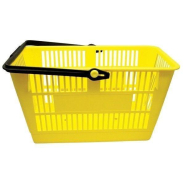 Panier libre service - 26 L - Anse bloquante - Polyéthylène haute densité - Rouge_1