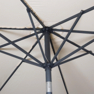 Parasol rond Bolero Seville 3m crème_1