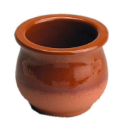 Petit pot en terre cuite marron 180ml Ø8x6,7cm par 50_1