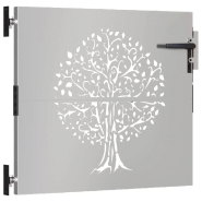 Vidaxl portail de jardin 85x100 cm acier corten conception de l'arbre 153209_1