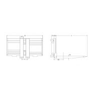 6-25 GW - Écarteurs et ajusteurs de fourche Bolzoni Auramo - Capacité 2500 à 4350 kg - Positionneur de fourches précis et robuste_1