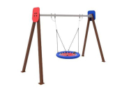 Balançoire NID - Structure bois lamellé ou linteau galvanisé - Panneaux ECOPLAY ou PEHD_1