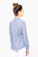 Chemise Oxford manches longues femme - Réf: K534 - Kariban - 70% coton, 30% polyester, coupe cintrée, entretien facile_1