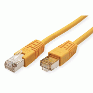 Cordon ROLINE Cat.5e (Classe D) S/FTP AWG26, jaune, 1 m_1