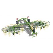 Andaineur central double rotor Swadro tc680 avec relevage individuel de rotor