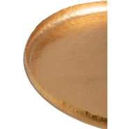 Table basse ronde TERO en métal doré - Style chic et moderne - Ø83,5 cm_1