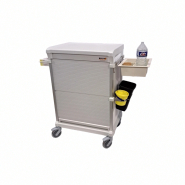 Chariot à pansements à rideaux en matériaux résistants aux bactéries - WEECART-133 - Modulaire et personnalisable_1