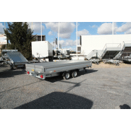 Remorque plateau Humbaur HN 204118 / HN 254118 - 2 essieux, ridelles alu, roues surbaissées, PTAC jusqu'à 2500 kg_1