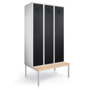 Vestiaire métallique  3 porte  - 90 cm de largeur_1