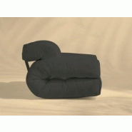 Fauteuil extérieur transformable HIPPO OUT - gris anthracite - convertible en matelas 1 place - design scandinave - KARUP DESIGN_1