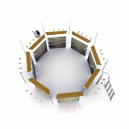 Piscine bois octogonale BOHOL - Ø 4,60 x H. 0,94 m - montage facile sans perçage de liner_1