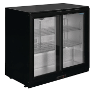 Arrière-bar 2 portes avec vitres coulissantes - 180 bouteilles - Éclairage LED - Refroidissement assisté_1