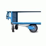 Chariot multifonctions à plateaux - 3 étagères bordées - Capacité 200 kg - Pour entrepôts, bibliothèques et archives_1