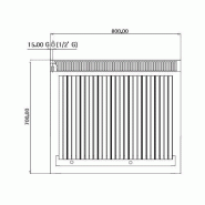 Grill à gaz en pierre de lave - 10,6 kW - Grille inclinable -  avec 2 portes  - Mario 600 | GGM -GLGK66-E-UBK66-E_1