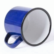 Tasse émaillée métal WILEM - 350 ml - design vintage pour camping et usage quotidien_1