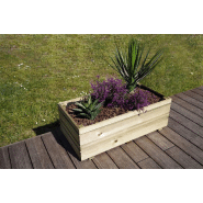 Bac Oslo 80 x 40 x H. 28 cm - Pin classe 3 FSC® - Design original et robuste_1