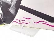 Lutrin MR 3 - Présentoir livre ouvert en acrylique transparent, inclinable avec système de tiges amovibles_1