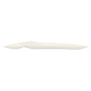 Assiette triangle 2 compartiments bagasse blanche 26,1x14,4x1,4cm - par 200_1