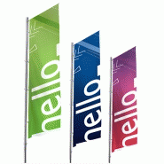 Drapeau personnalisé sur mesure - toutes tailles disponibles, lavable, adapté aux intempéries_1