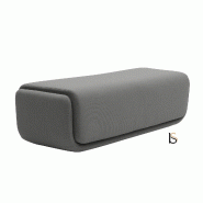 Pouf - table basse Basket - Softline - Feld Gris 620, Grand_1