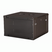 VALUE Boîtier mural 19 pouces 6U, 600 x 600 mm, noir, kit à assembler_1