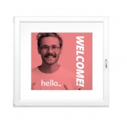 Adhésif vitrine pour vitrophanie