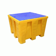 Bac de rétention PE 1200 litres + Caillebotis - Caillebotis acier galvanisé_1