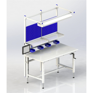 Poste de travail réglable en hauteur par manivelle - ATS 900_1