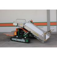 Équipement agricole sur chenilles pour récolte de jeunes pousses