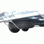 Remorque double essieux équipée de rampes en aluminium