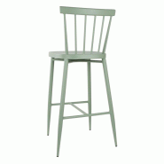Tabourets hauts en aluminium Windsor verts (lot de 2) | Bolero - DX689_1