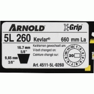 Courroie trapézoïdale X-Grip V - type 5L260_1