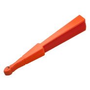 Éventail - textile et plastique - couleur orange - poids 47 gr_1