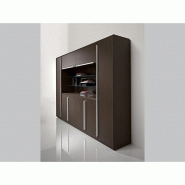 Bureau de direction design SEVENTIES - plateau en verre teinté - LAS - 3 tailles disponibles avec retour en option_1