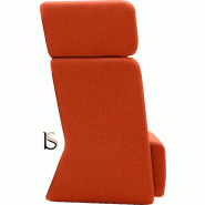 Fauteuil Softline Basket- 1 place - Feld Orange 624, Haut_1