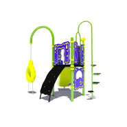 Structure multi-jeux pour enfants 3-5 ans - Zingo Unu - Hags - Hauteur de chute 1200 mm - Zone de sécurité 28 m²_1