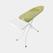 Table à repasser taille B -124 x 38 cm, pour centrale vapeur avec support métallique - Calm rustle et housse en coton 100%_1