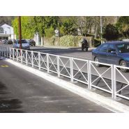 Barrière Chatelet 110 - Serem - Longueur 110 cm - Hauteur hors sol 105 cm - Tube acier - Peinture époxy sur zinc antirouille_1