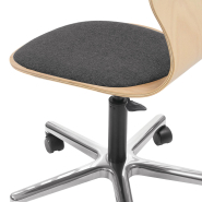 Chaise  Pivotante Mobile, ergonomique, confortable conçue pour salle des profs, salles spécialisées et salles informatiques- EWS.26_1